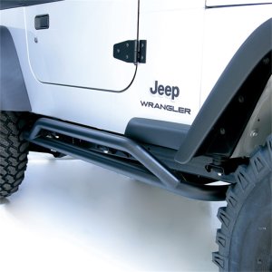 Jeep Wrangler Rocker Panel Guard - Rugged Ridge - RRC, Textured - Black - `87-`06